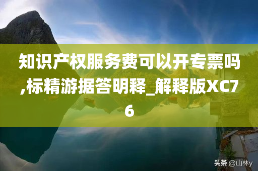 知识产权服务费可以开专票吗,标精游据答明释_解释版XC76