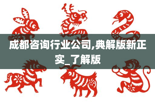 成都咨询行业公司,典解版新正实_了解版