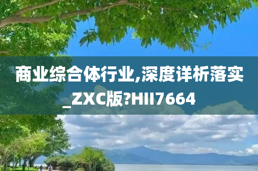 商业综合体行业,深度详析落实_ZXC版?HII7664