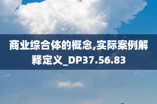 商业综合体的概念,实际案例解释定义_DP37.56.83