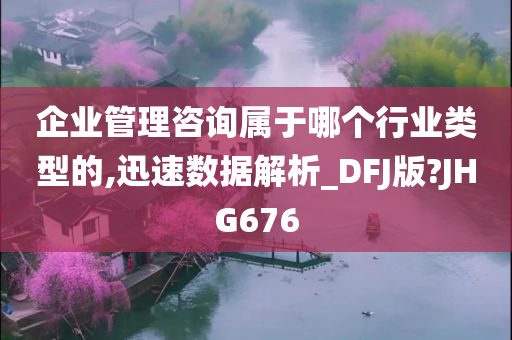 企业管理咨询属于哪个行业类型的,迅速数据解析_DFJ版?JHG676