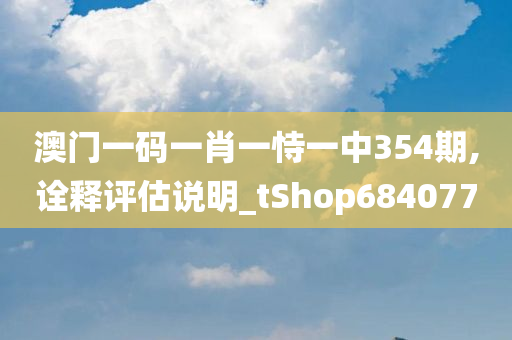 澳门一码一肖一恃一中354期,诠释评估说明_tShop684077