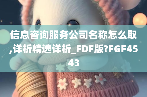 信息咨询服务公司名称怎么取,详析精选详析_FDF版?FGF4543