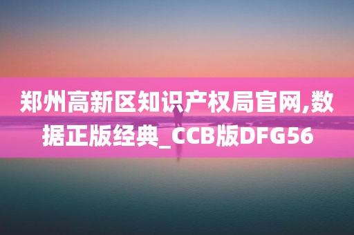 郑州高新区知识产权局官网,数据正版经典_CCB版DFG56