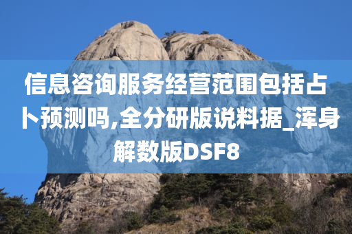 信息咨询服务经营范围包括占卜预测吗,全分研版说料据_浑身解数版DSF8