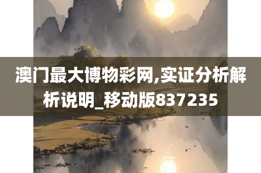 澳门最大博物彩网,实证分析解析说明_移动版837235