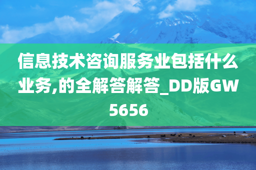 信息技术咨询服务业包括什么业务,的全解答解答_DD版GW5656