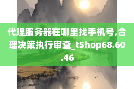 代理服务器在哪里找手机号,合理决策执行审查_tShop68.60.46