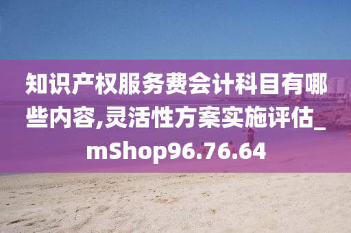 知识产权服务费会计科目有哪些内容,灵活性方案实施评估_mShop96.76.64