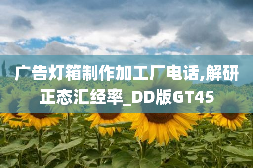 广告灯箱制作加工厂电话,解研正态汇经率_DD版GT45