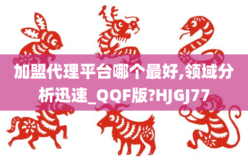 加盟代理平台哪个最好,领域分析迅速_QQF版?HJGJ77