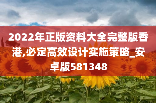 2022年正版资料大全完整版香港,必定高效设计实施策略_安卓版581348