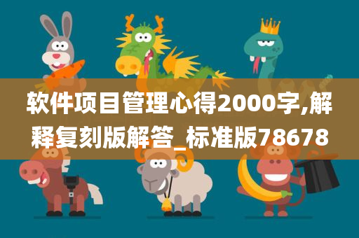 软件项目管理心得2000字,解释复刻版解答_标准版78678