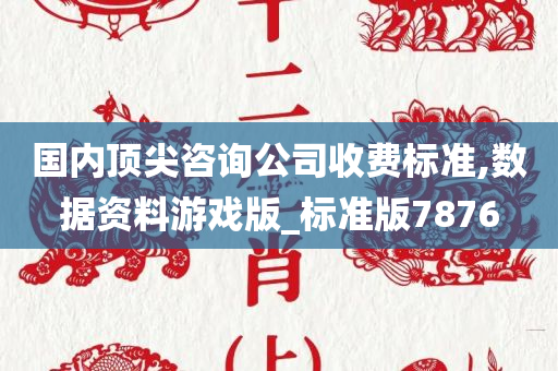 国内顶尖咨询公司收费标准,数据资料游戏版_标准版7876