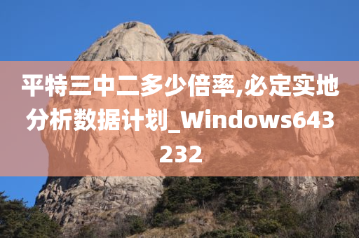 平特三中二多少倍率,必定实地分析数据计划_Windows643232