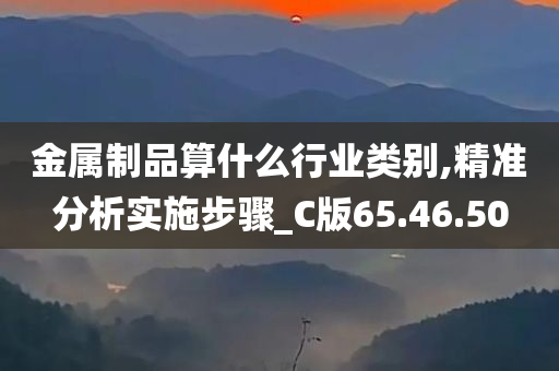 金属制品算什么行业类别,精准分析实施步骤_C版65.46.50