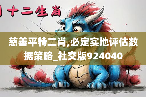 慈善平特二肖,必定实地评估数据策略_社交版924040