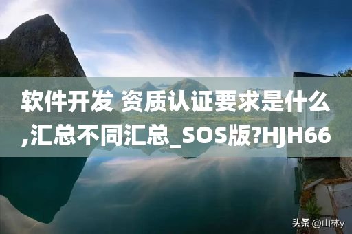 软件开发 资质认证要求是什么,汇总不同汇总_SOS版?HJH66