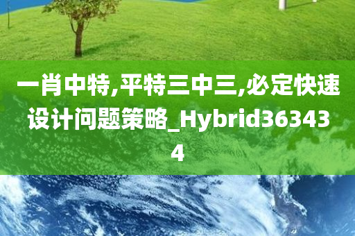 一肖中特,平特三中三,必定快速设计问题策略_Hybrid363434