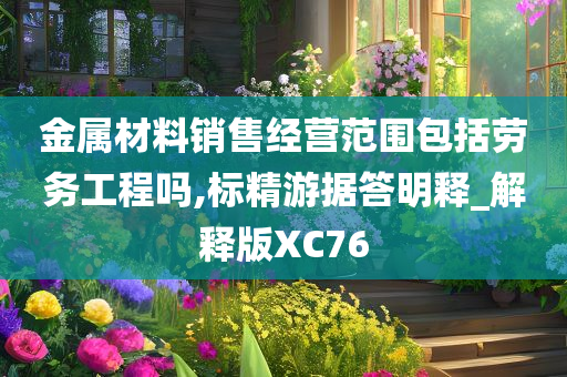 金属材料销售经营范围包括劳务工程吗,标精游据答明释_解释版XC76