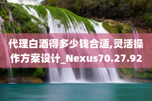 代理白酒得多少钱合适,灵活操作方案设计_Nexus70.27.92