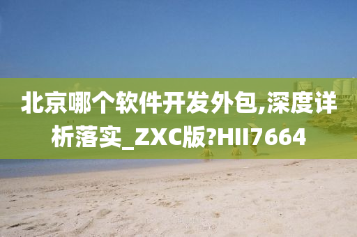 北京哪个软件开发外包,深度详析落实_ZXC版?HII7664