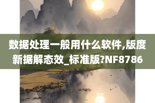 数据处理一般用什么软件,版度新据解态效_标准版?NF8786