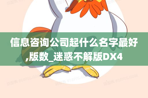 信息咨询公司起什么名字最好,版数_迷惑不解版DX4