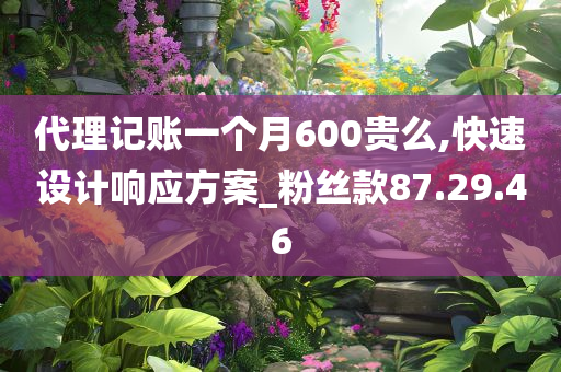 代理记账一个月600贵么,快速设计响应方案_粉丝款87.29.46