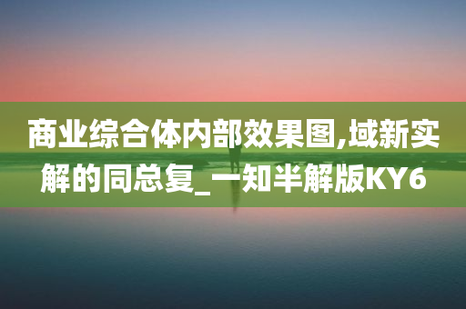 商业综合体内部效果图,域新实解的同总复_一知半解版KY6