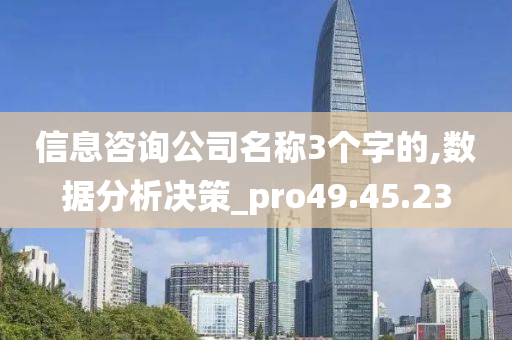 信息咨询公司名称3个字的,数据分析决策_pro49.45.23