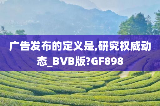 广告发布的定义是,研究权威动态_BVB版?GF898