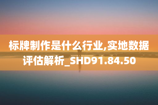 标牌制作是什么行业,实地数据评估解析_SHD91.84.50