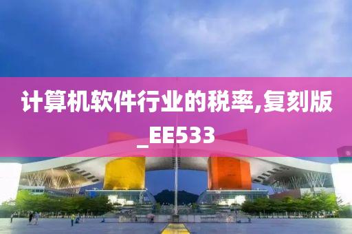 计算机软件行业的税率,复刻版_EE533