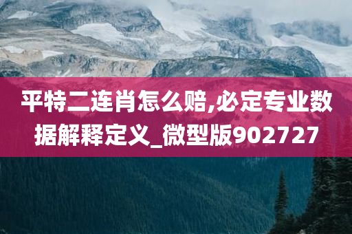 平特二连肖怎么赔,必定专业数据解释定义_微型版902727