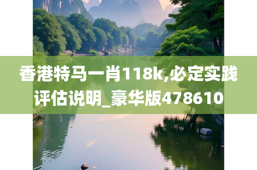 香港特马一肖118k,必定实践评估说明_豪华版478610