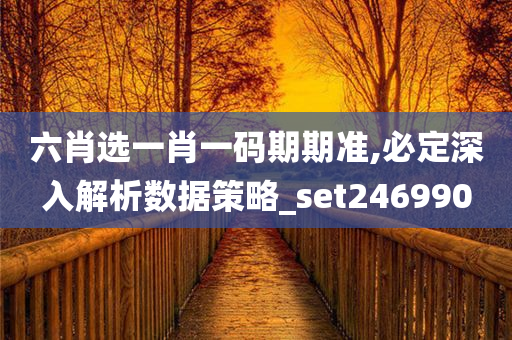 六肖选一肖一码期期准,必定深入解析数据策略_set246990