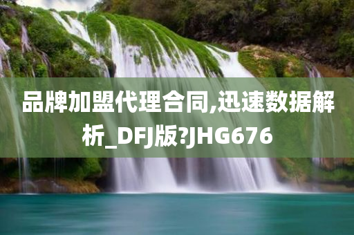 品牌加盟代理合同,迅速数据解析_DFJ版?JHG676