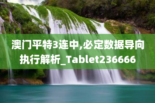 澳门平特3连中,必定数据导向执行解析_Tablet236666