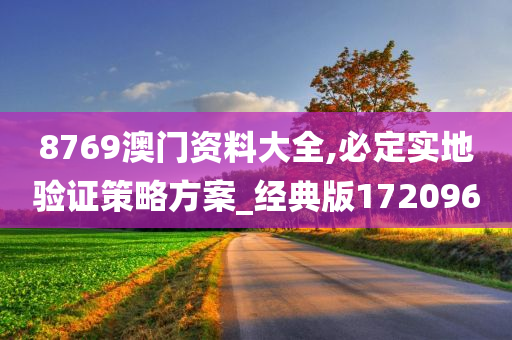 8769澳门资料大全,必定实地验证策略方案_经典版172096