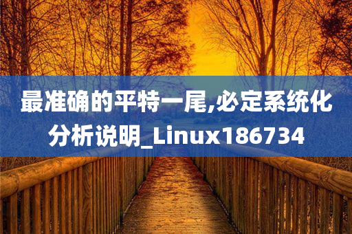 最准确的平特一尾,必定系统化分析说明_Linux186734