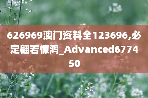 626969澳门资料全123696,必定翩若惊鸿_Advanced677450