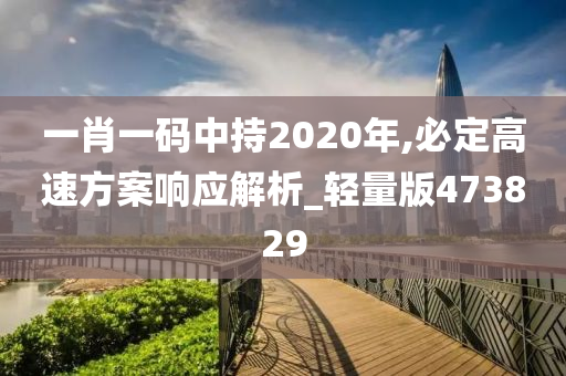 一肖一码中持2020年,必定高速方案响应解析_轻量版473829