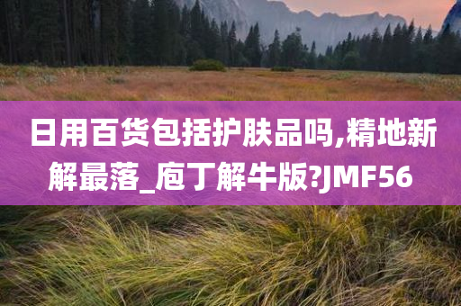 日用百货包括护肤品吗,精地新解最落_庖丁解牛版?JMF56