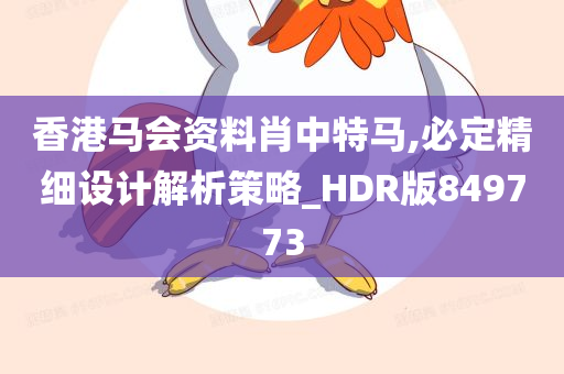 香港马会资料肖中特马,必定精细设计解析策略_HDR版849773