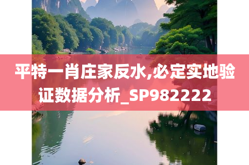 平特一肖庄家反水,必定实地验证数据分析_SP982222