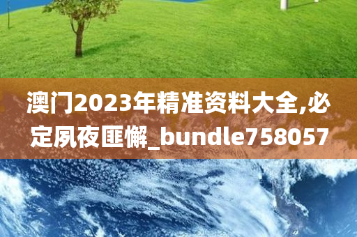 澳门2023年精准资料大全,必定夙夜匪懈_bundle758057