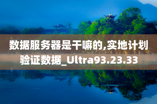 数据服务器是干嘛的,实地计划验证数据_Ultra93.23.33