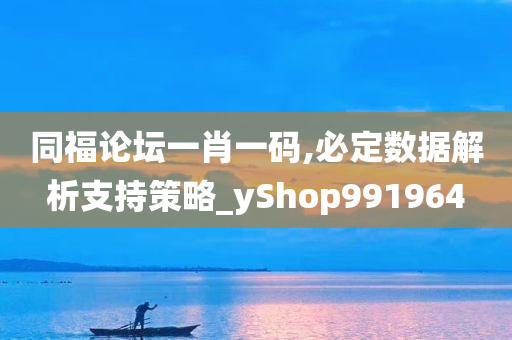 同福论坛一肖一码,必定数据解析支持策略_yShop991964