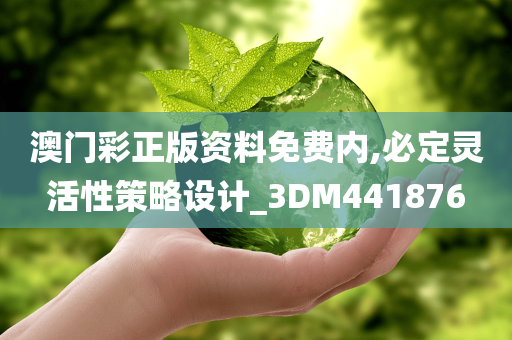 澳门彩正版资料免费内,必定灵活性策略设计_3DM441876